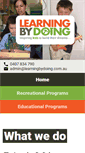 Mobile Screenshot of learningbydoing.com.au